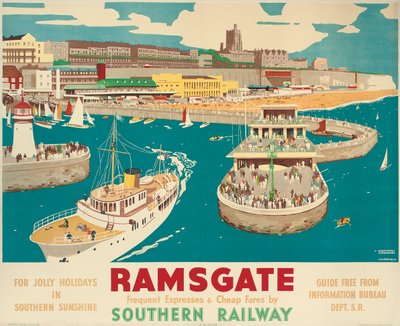 Affiche de la Southern Railway faisant la publicité de Ramsgate - Kenneth Shoesmith and Verney L. Danvers