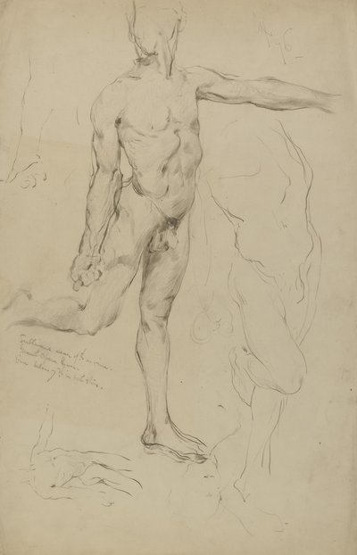 (Sans titre) (Études de nus masculins) - Kenyon Cox