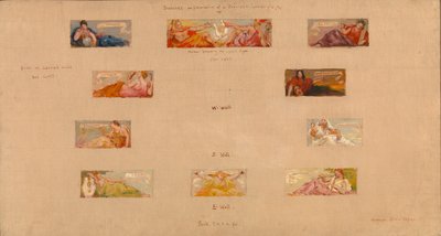 Esquisses pour la décoration d