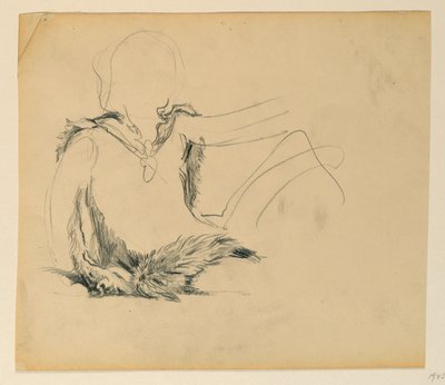 Étude pour "La Chasse," "Le Progrès de la Civilisation : Chasse, Élevage, Agriculture" Capitole de l