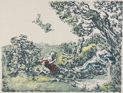Satyre et Cupidon volant - Ker Xavier Roussel