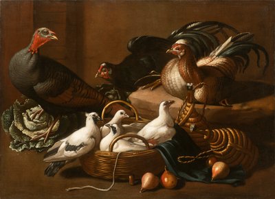 Volaille dans la cuisine, milieu du 17e siècle - Kerckhoven