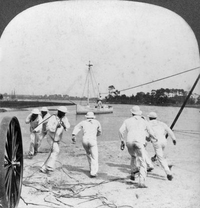 Certaines opérations du Corps de Sauvetage, Exposition de Jamestown, Virginie, USA, 1907 - Keystone View Company