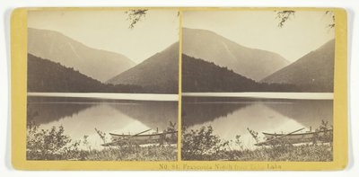 Franconia Notch depuis Echo Lake, 1855-75 - Kilburn Brothers, BW Kilburn