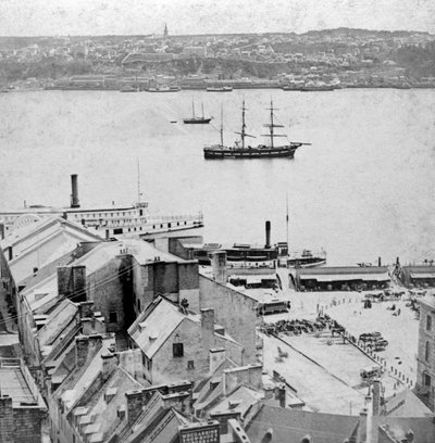 Vue depuis la terrasse Dufferin, Québec, Canada - Kilburn Brothers