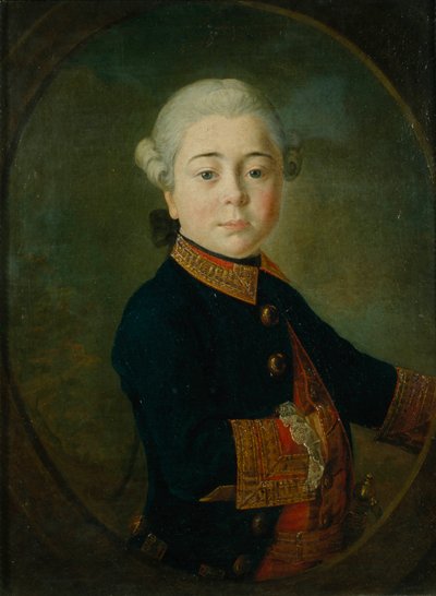 Portrait du comte Nikolaï Dmitrievitch Matyushkin enfant - Kirill Ivanovich Golovachevsky