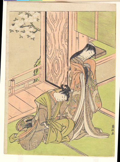 Un petit garçon et une petite fille - Kitao Shigemasa