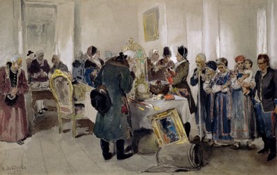 Vente aux enchères de serfs - Klavdiy Vasilievich Lebedev