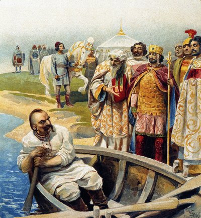 Rencontre de Svyatoslav I avec l
