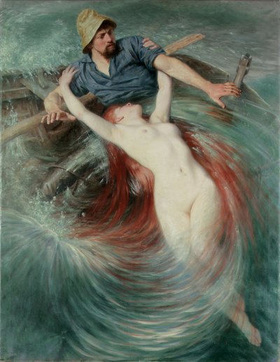 Un pêcheur englouti par une sirène - Knut Ekwall