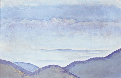 Berge - Mountains ... (huile sur carton) - Koloman Moser