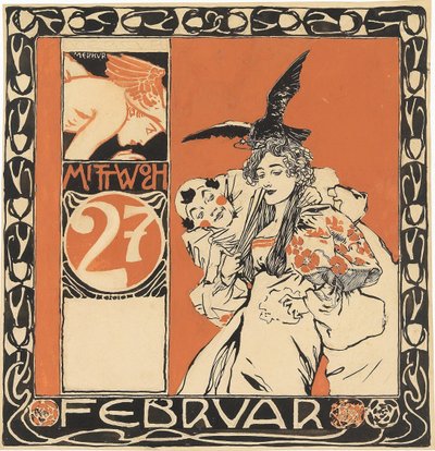 Feuille de calendrier : Mercredi 27 février - Koloman Moser