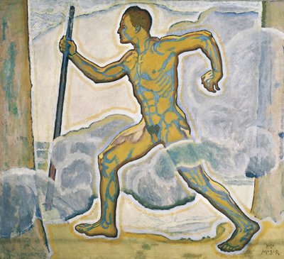 Der Wanderer - Le randonneur ... (huile sur toile) - Koloman Moser
