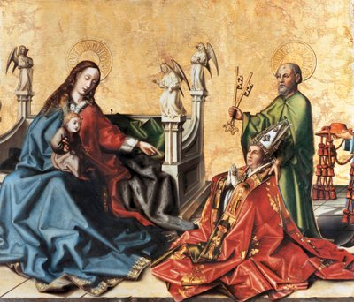 La présentation du cardinal de Mies à la Vierge - Konrad Witz