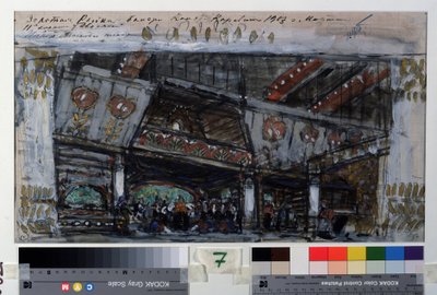 Projet de décor pour le ballet Le Poisson Doré de Ludwig Minkus - Konstantin Alekseevich Korovin