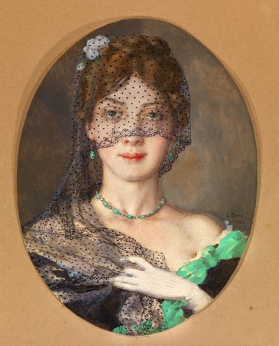 La Dame au voile Manon Lescaut - Konstantin Andreevic Somov
