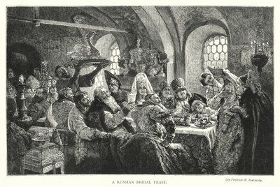 Un festin nuptial russe - Konstantin Egorovich Makovsky