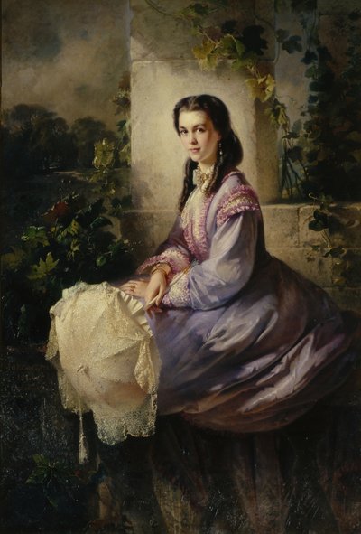 Portrait de la comtesse S.L. Stroganova - Konstantin Egorovich Makovsky