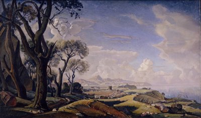 Paysage avec arbres, 1927 - Konstantin Fyodorovich Bogayevsky