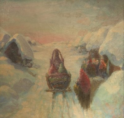 Hiver. Conduite de traîneau - Konstantin Konstantinovich Pervukhin
