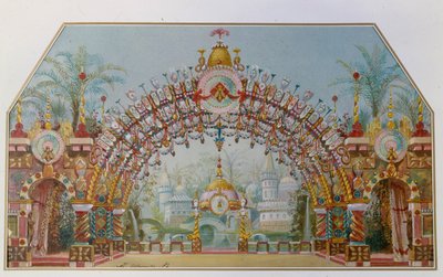 Décor de scène pour le ballet Casse-Noisette de P. Tchaïkovski - Konstantin Matveevich Ivanov