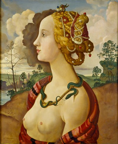 Copie du soi-disant Portrait de Simonetta Vespucci - Konstantin Somov