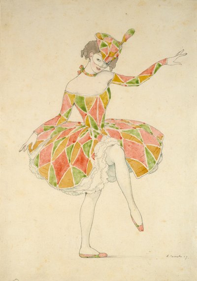 Design pour le costume de Columbine d