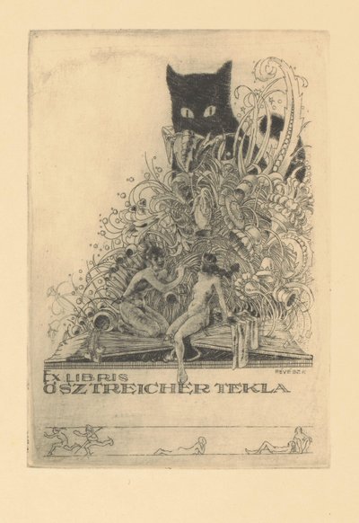 Ex libris de Tekla Ösztreicher - Kornél Révész