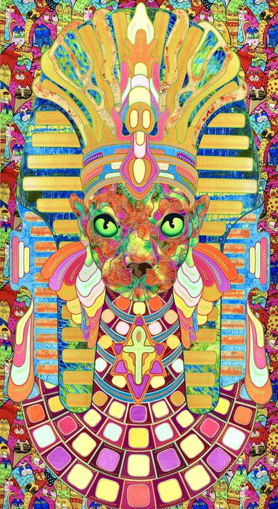 Le chat pharaon psychédélique - Kostyantin Malginov