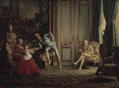 Un intérieur du siècle passé. Scène de la cour de Christian VII - Kristian Zahrtmann