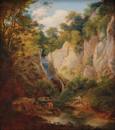 Paysage avec gorge - Károly Markó d. Ä.