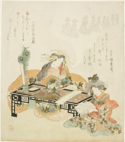 Courtisane rêvant de procession - Kubo Shunman