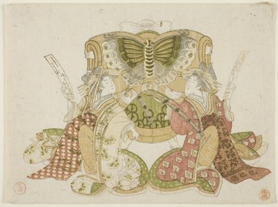 Soga no Goro, Oiso no Tora, et Kewaizaka no Shosho - Kubo Shunman