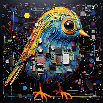 Graffiti oiseau 4 - Kurt Heppke