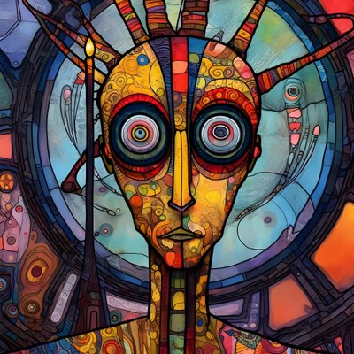 Carnaval mutant de marais cajun Sci-Fi Droïde, dans le style artistique de Tim Burton et Beksinski 4 - Kurt Heppke