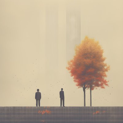Fond abstrait géométrique moderne 2 - Kurt Heppke