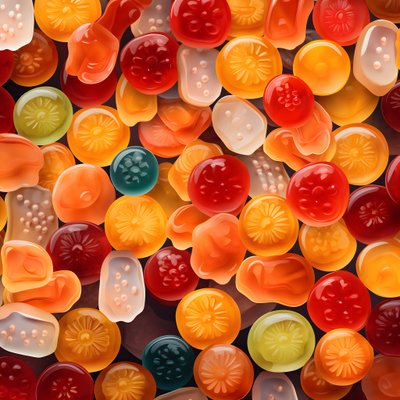 Motif de bonbons gélifiés - Kurt Heppke
