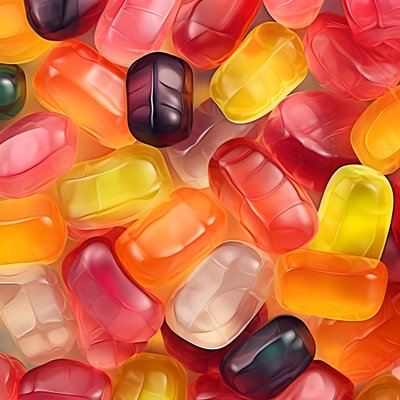 Motif de bonbons gélifiés - Kurt Heppke