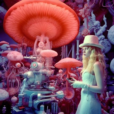 Image de microscope électronique à super-résolution de femme dans le style artistique de David LaChapelle 4 - Kurt Heppke