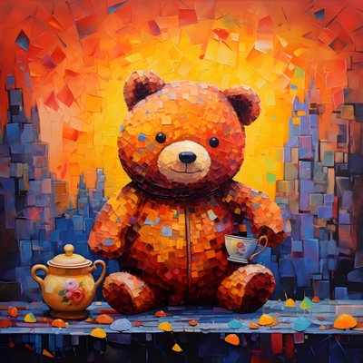ours en peluche et pot de miel 3 - Kurt Heppke