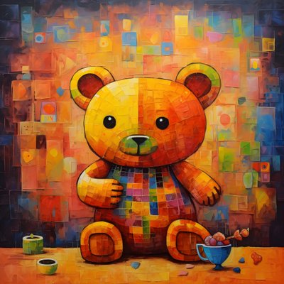ours en peluche et pot de miel 4 - Kurt Heppke