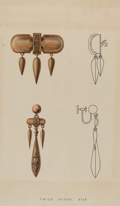 Broche et boucles d