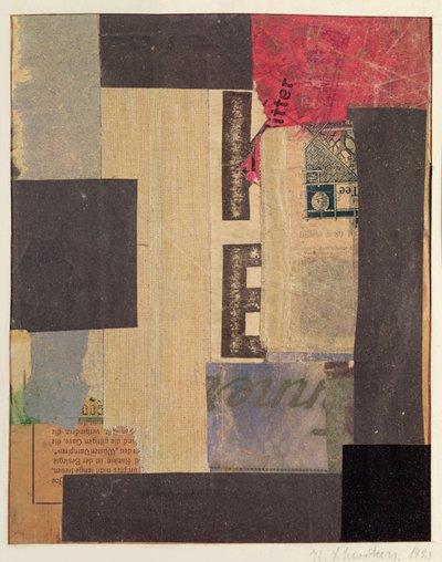 Collage, 1923 - Kurt Schwitters