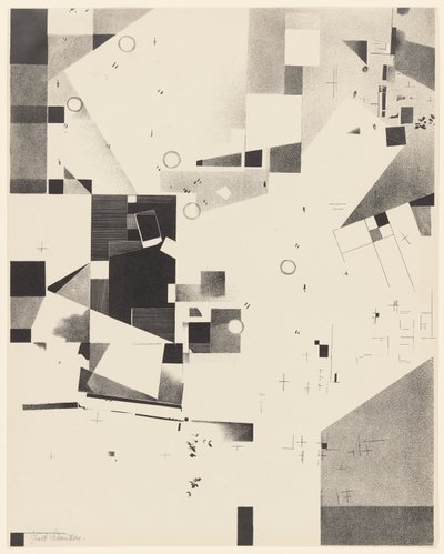 Sans titre, n° 1 de 6 du portfolio Merz 3. Kurt Schwitters 6 Lithos. Merz Mappe. Erste Mappe des Merzverlages - Kurt Schwitters