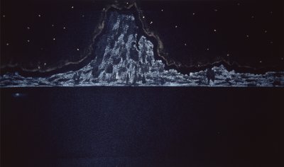 Éruption de minuit, 2004 (aquarelle sur papier) - Kurtis L. Miller