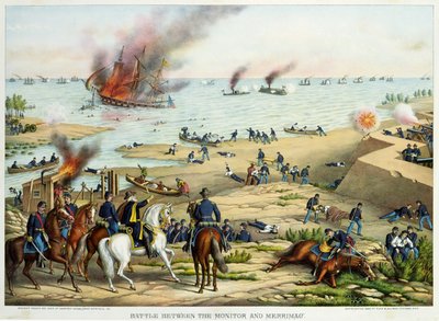 Bataille entre le Monitor et le Merrimac - Kurz and Allison
