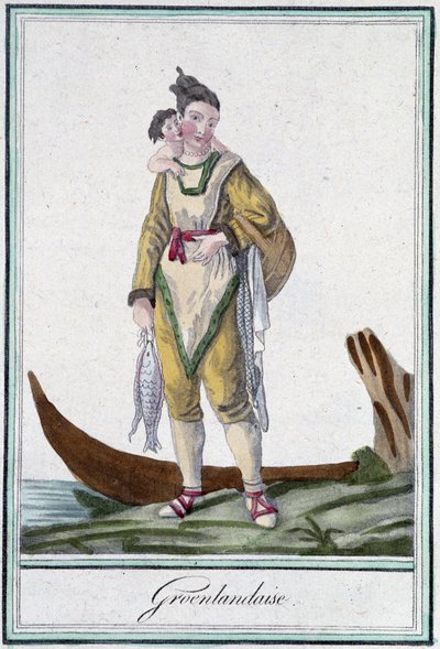 Groenlandaise - dans "Encyclopédie des voyages" par J. Grasset Saint Sauveur, éd. Deroy, Paris - L.F. Labrousse