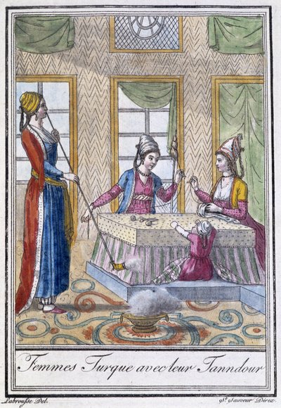 Femmes turques avec leur tandour - L.F. Labrousse