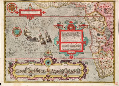 Carte de la côte de Guinée, Manicongo et Angola jusqu
