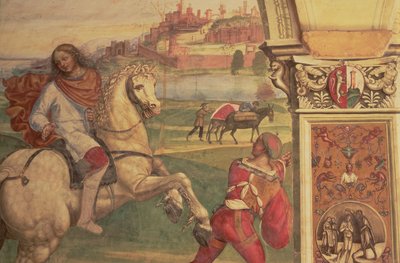 Homme à cheval, de la vie de Saint Benoît - L. Signorelli